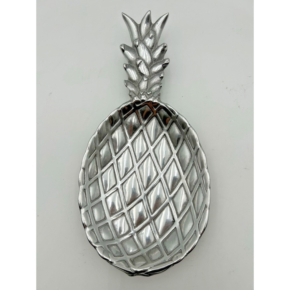 Vintage Pineapple Serving Dish Wilton Armetale Footed Food Safe Made in USA